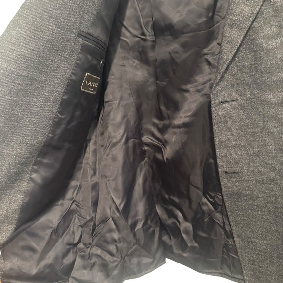 Canali Blazer Mens 54 Tweed Sport Coat Wool Cashmere Italy Harry Rosen Jacket - Picture 11 of 16